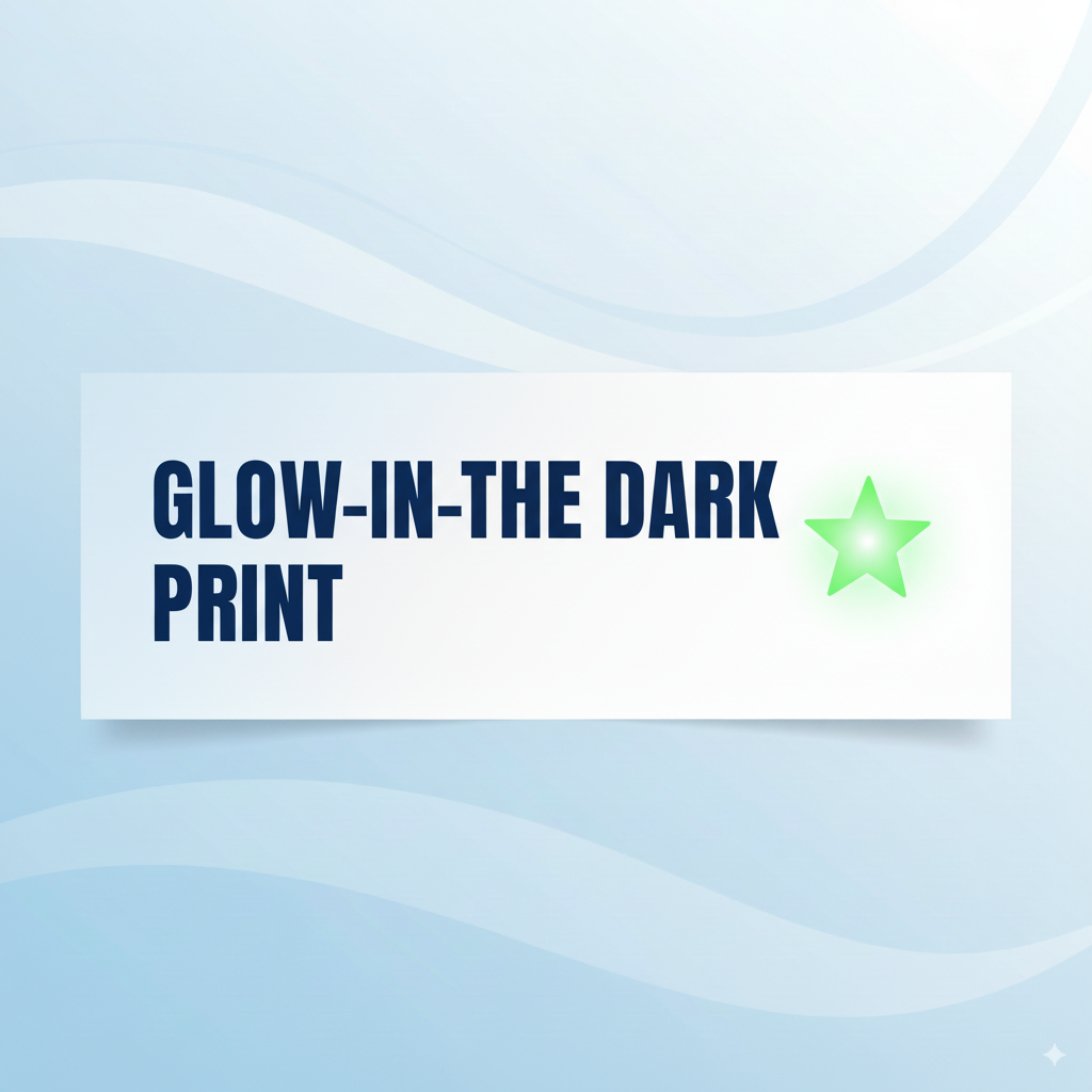 GLOW IN THE DARK PRINT